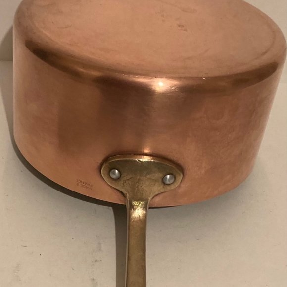 Vintage Metal Copper and Brass Cooking Pot, Pan - Picture 1 of 5